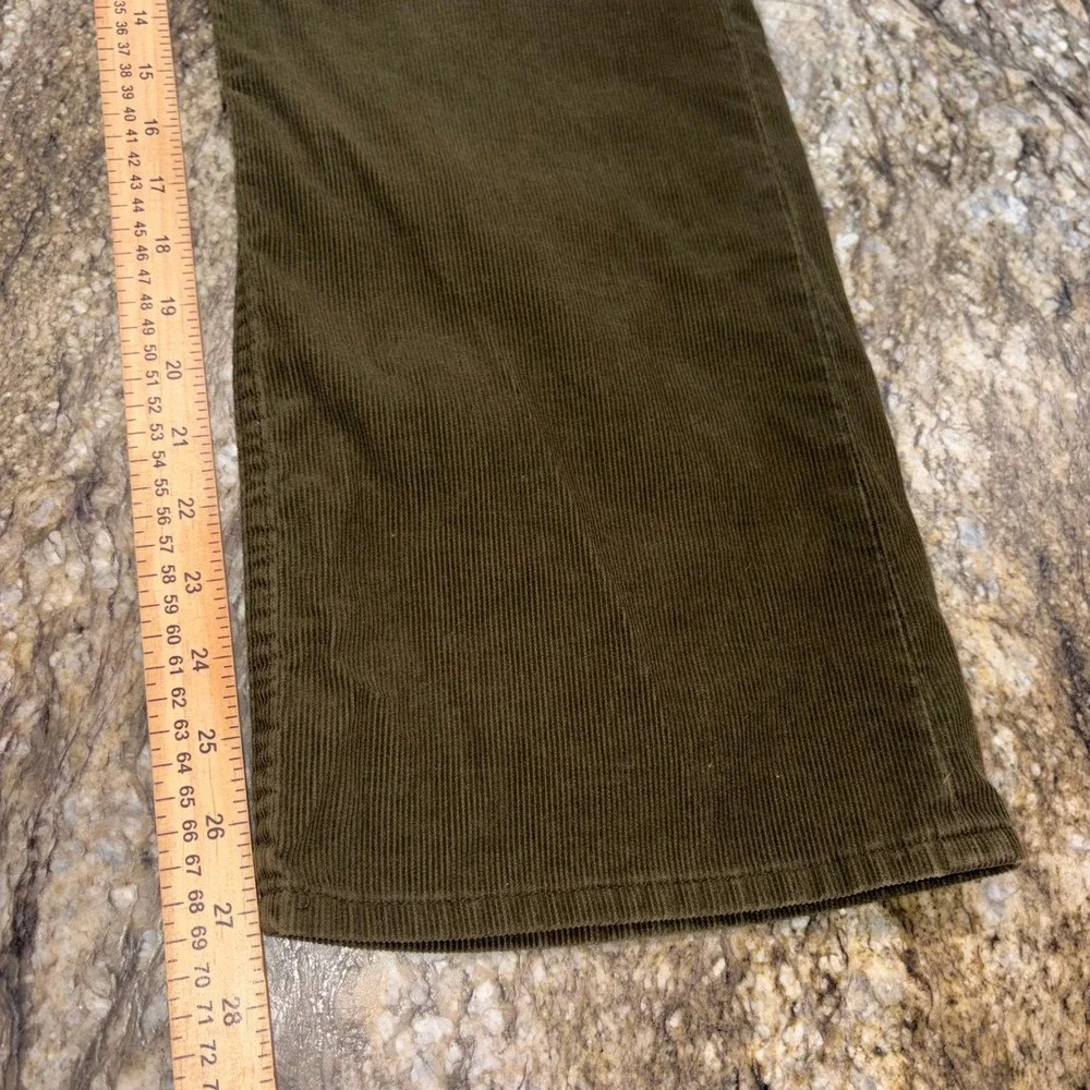 Corduroy Pants Mens 34x30 Olive Green Button Fly Banana Republic
